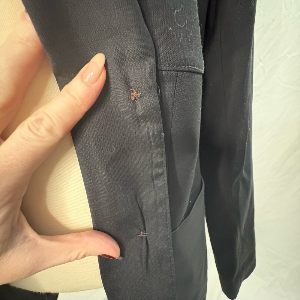 Aritzia Talula Black Wool Blend Tailored Blazer Women’s 10 - Picture 8 of 9